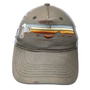 Galena Lodge Snapback Trucker Hat Gray One Size Adjustable Cotton Locale Outdoor